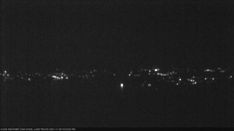 Lake Travis webcam, November 28, 2021 10:25 PM CT