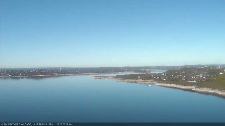 Lake Travis webcam, November 29, 2021 10:00 AM CT