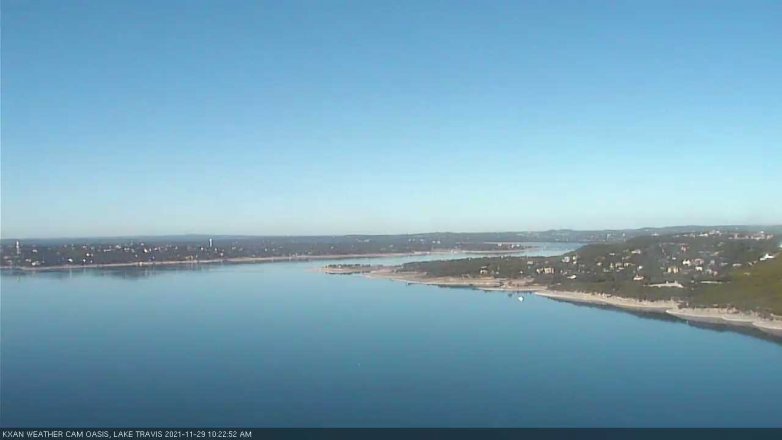 Lake Travis webcam, November 29, 2021 10:25 AM CT