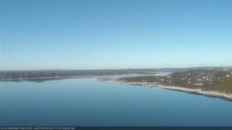 Lake Travis webcam, November 29, 2021 10:45 AM CT