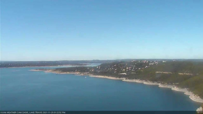 Lake Travis webcam, November 29, 2021 1:25 PM CT