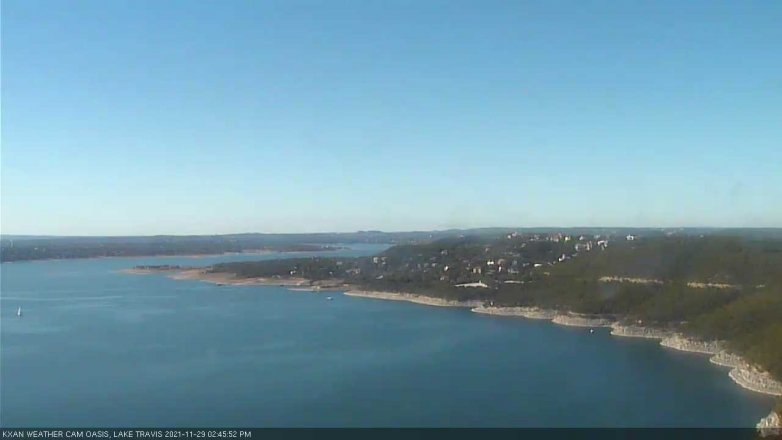 Lake Travis webcam, November 29, 2021 2:45 PM CT