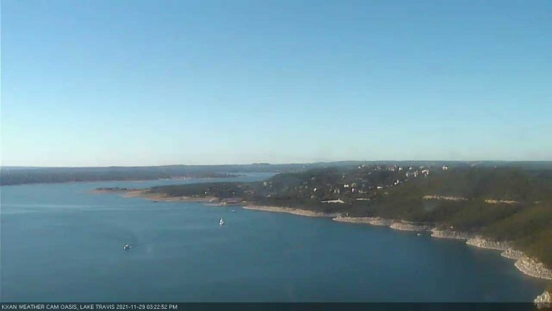 Lake Travis webcam, November 29, 2021 3:25 PM CT