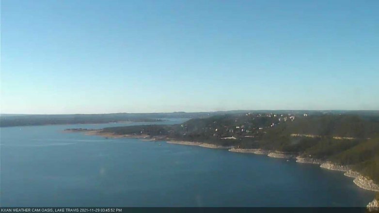 Lake Travis webcam, November 29, 2021 3:45 PM CT