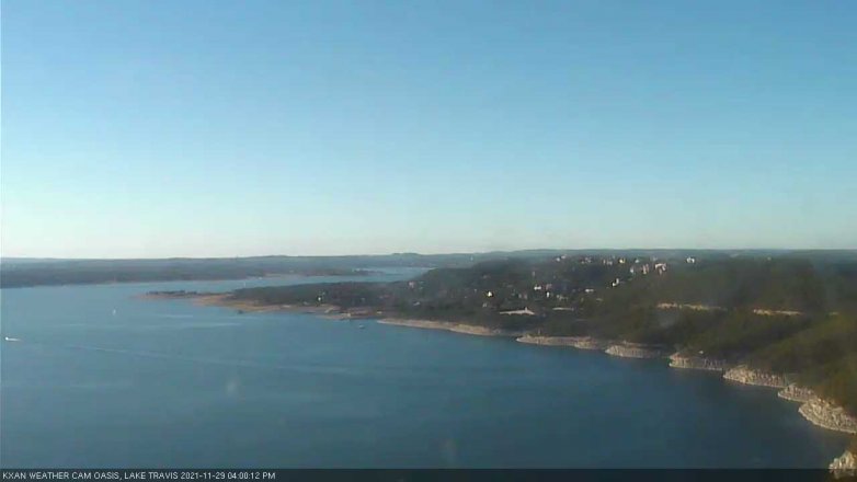 Lake Travis webcam, November 29, 2021 4:00 PM CT