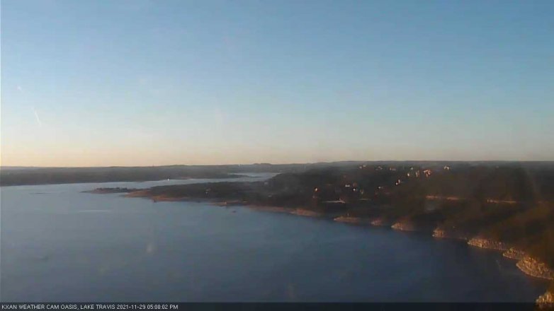 Lake Travis webcam, November 29, 2021 5:00 PM CT
