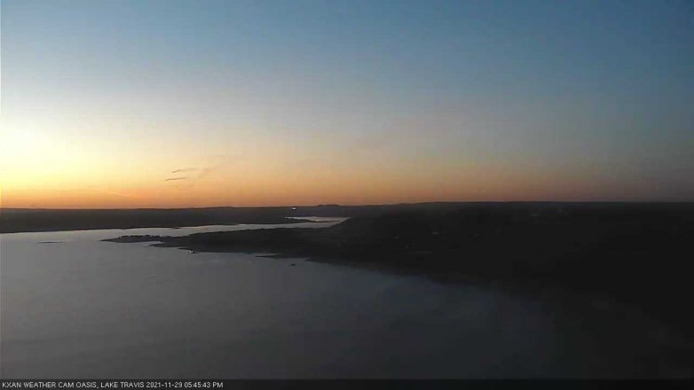 Lake Travis webcam, November 29, 2021 5:45 PM CT