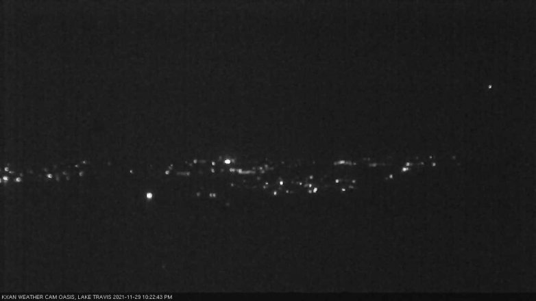 Lake Travis webcam, November 29, 2021 10:25 PM CT