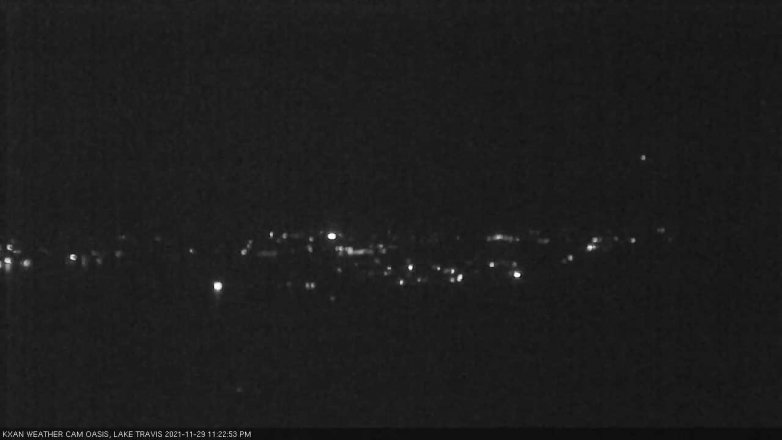 Lake Travis webcam, November 29, 2021 11:25 PM CT
