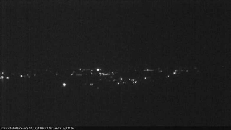 Lake Travis webcam, November 29, 2021 11:45 PM CT