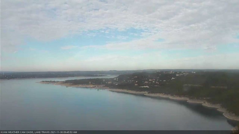 Lake Travis webcam, November 30, 2021 9:45 AM CT