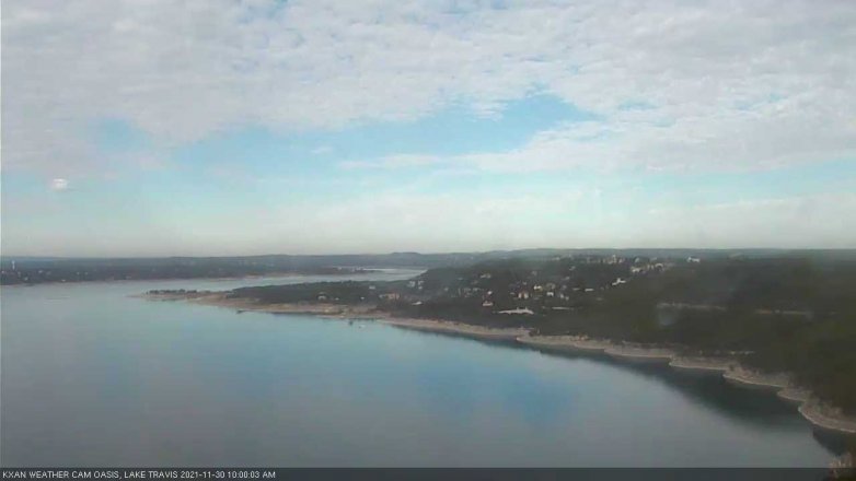 Lake Travis webcam, November 30, 2021 10:00 AM CT