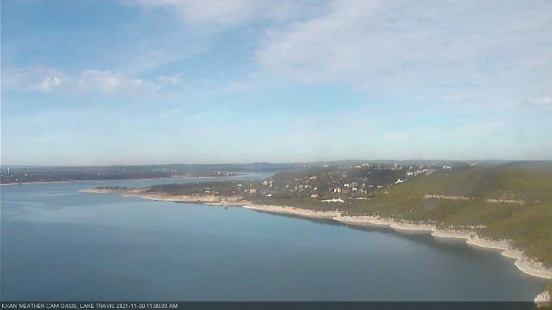 Lake Travis webcam, November 30, 2021 11:00 AM CT