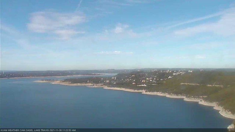 Lake Travis webcam, November 30, 2021 11:25 AM CT
