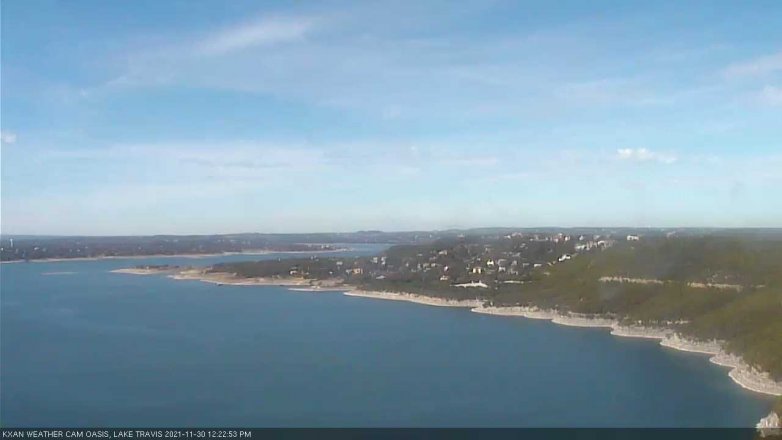 Lake Travis webcam, November 30, 2021 12:25 PM CT