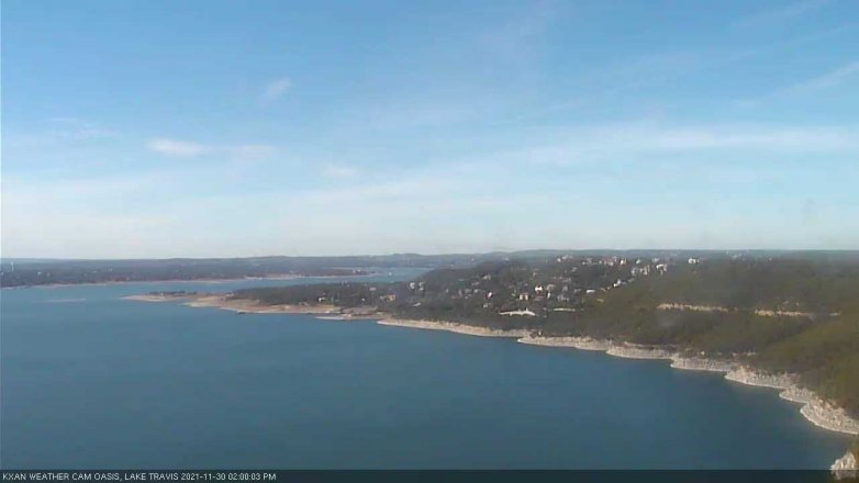 Lake Travis webcam, November 30, 2021 2:00 PM CT
