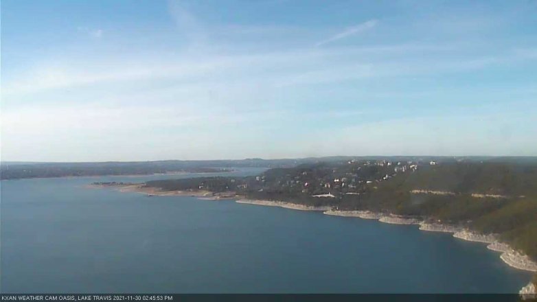 Lake Travis webcam, November 30, 2021 2:45 PM CT