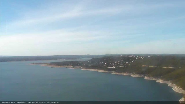 Lake Travis webcam, November 30, 2021 3:00 PM CT