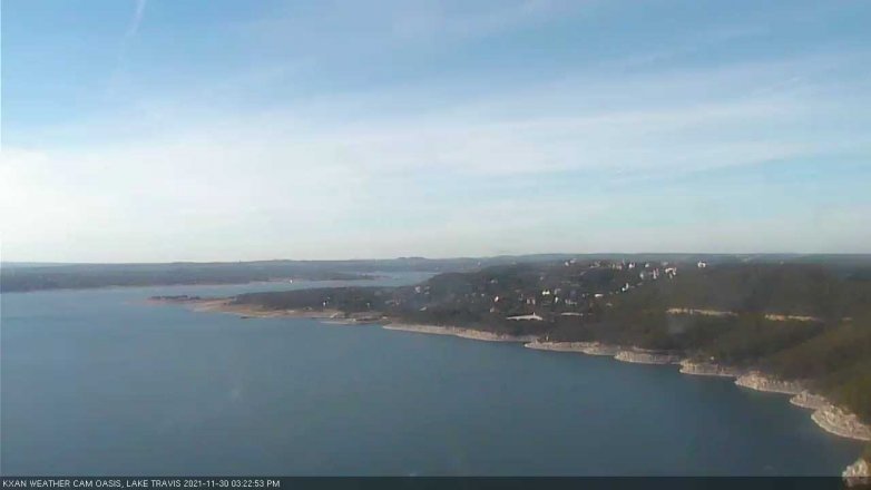 Lake Travis webcam, November 30, 2021 3:25 PM CT