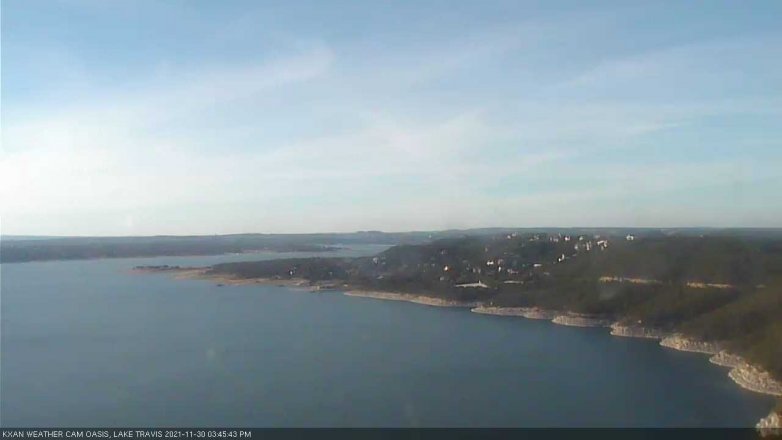 Lake Travis webcam, November 30, 2021 3:45 PM CT