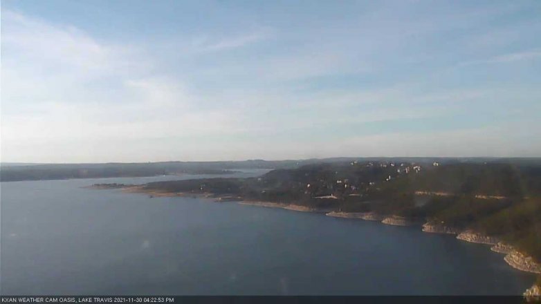 Lake Travis webcam, November 30, 2021 4:25 PM CT