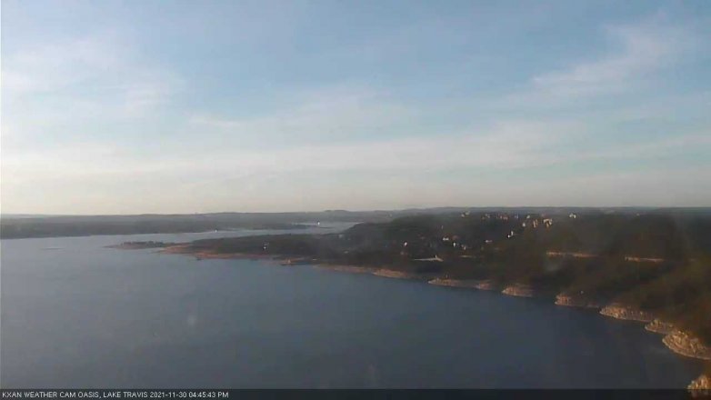 Lake Travis webcam, November 30, 2021 4:45 PM CT
