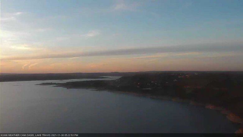 Lake Travis webcam, November 30, 2021 5:25 PM CT