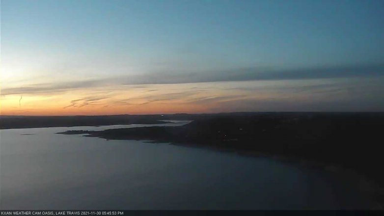 Lake Travis webcam, November 30, 2021 5:45 PM CT