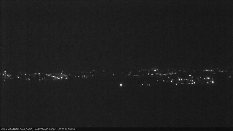 Lake Travis webcam, November 30, 2021 7:25 PM CT