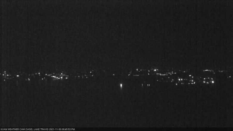Lake Travis webcam, November 30, 2021 8:45 PM CT