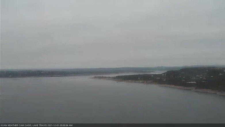 Lake Travis webcam, December 1, 2021 9:00 AM CT