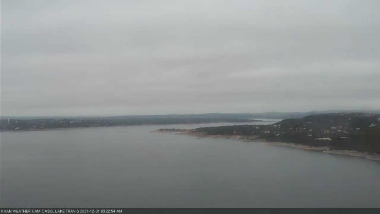 Lake Travis webcam, December 1, 2021 9:25 AM CT