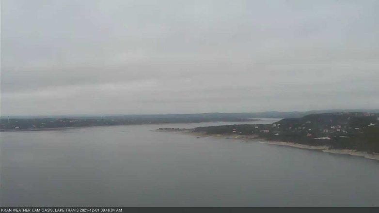 Lake Travis webcam, December 1, 2021 9:45 AM CT