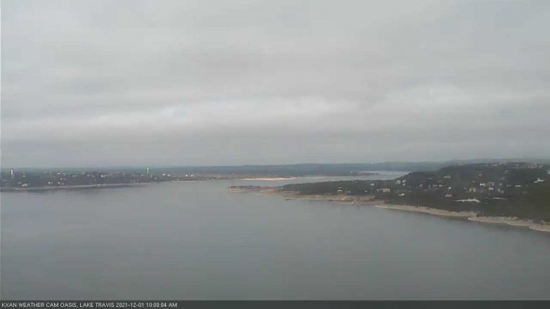 Lake Travis webcam, December 1, 2021 10:00 AM CT