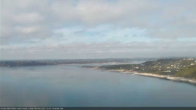 Lake Travis webcam, December 1, 2021 10:45 AM CT