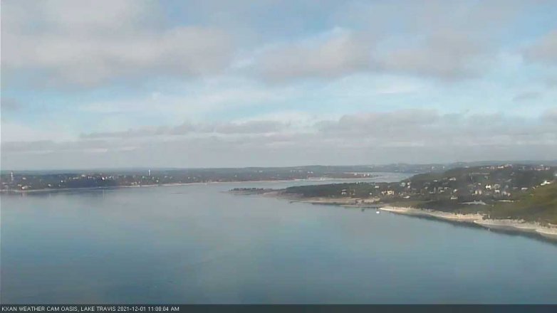 Lake Travis webcam, December 1, 2021 11:00 AM CT