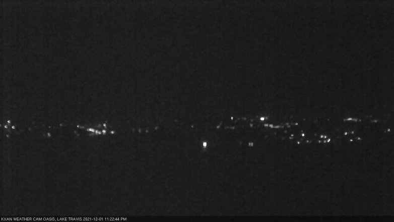 Lake Travis webcam, December 1, 2021 11:25 PM CT