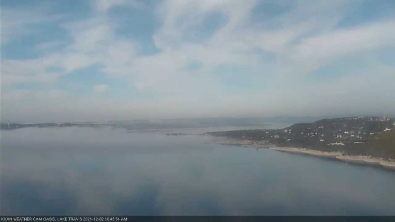 Lake Travis webcam, December 2, 2021 10:45 AM CT