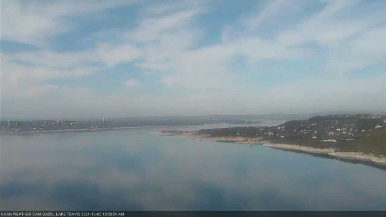 Lake Travis webcam, December 2, 2021 11:00 AM CT