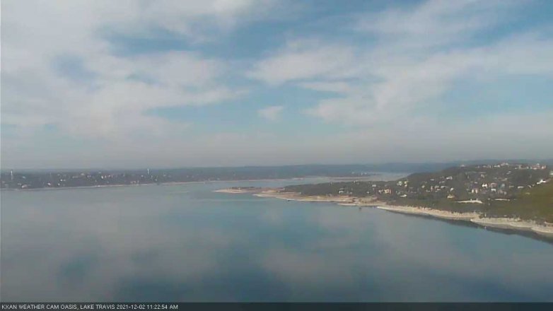 Lake Travis webcam, December 2, 2021 11:25 AM CT