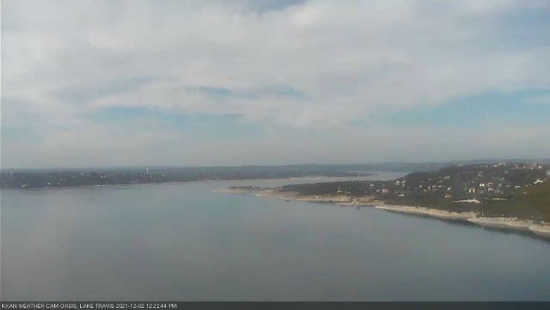 Lake Travis webcam, December 2, 2021 12:25 PM CT