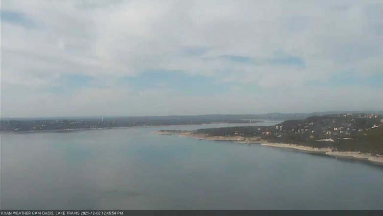 Lake Travis webcam, December 2, 2021 12:45 PM CT