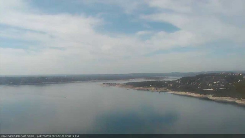 Lake Travis webcam, December 2, 2021 2:00 PM CT