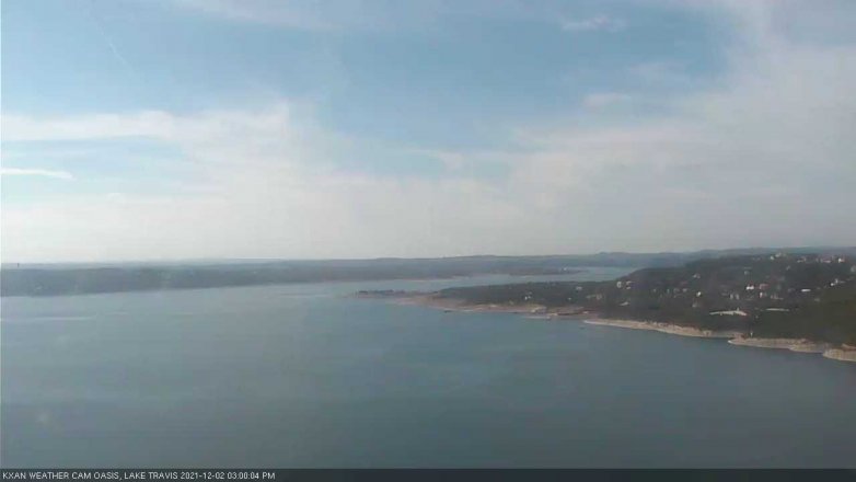 Lake Travis webcam, December 2, 2021 3:00 PM CT