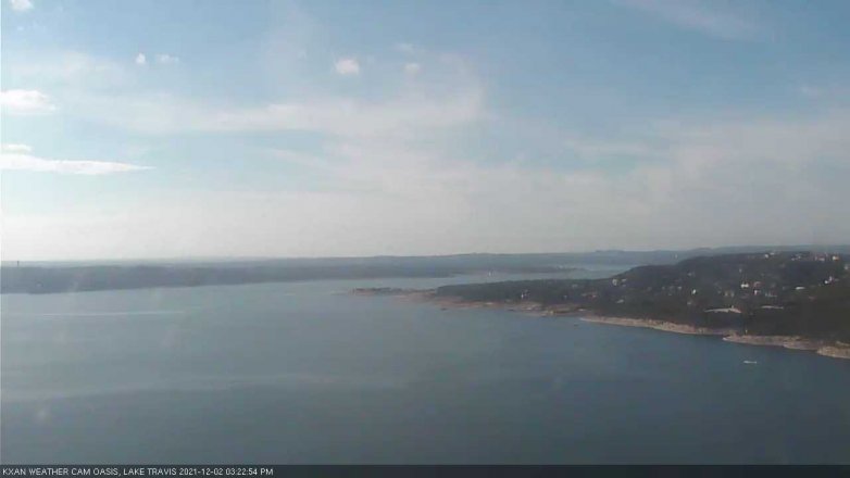 Lake Travis webcam, December 2, 2021 3:25 PM CT