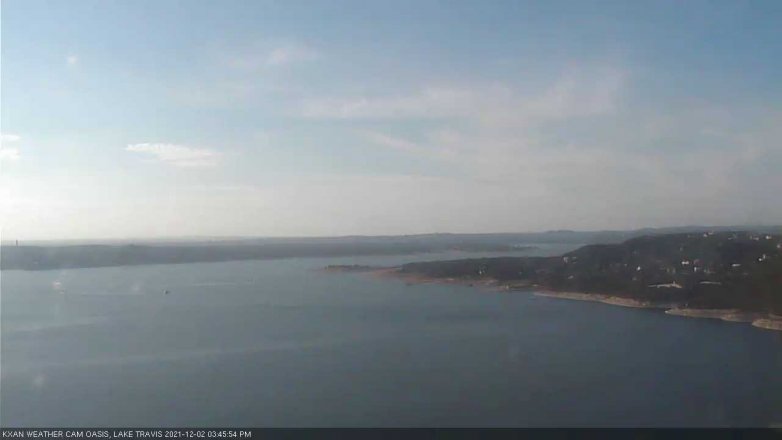 Lake Travis webcam, December 2, 2021 3:45 PM CT