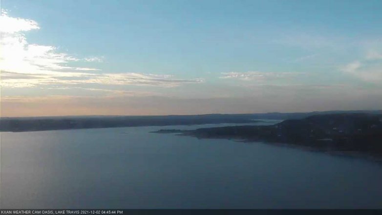 Lake Travis webcam, December 2, 2021 4:45 PM CT