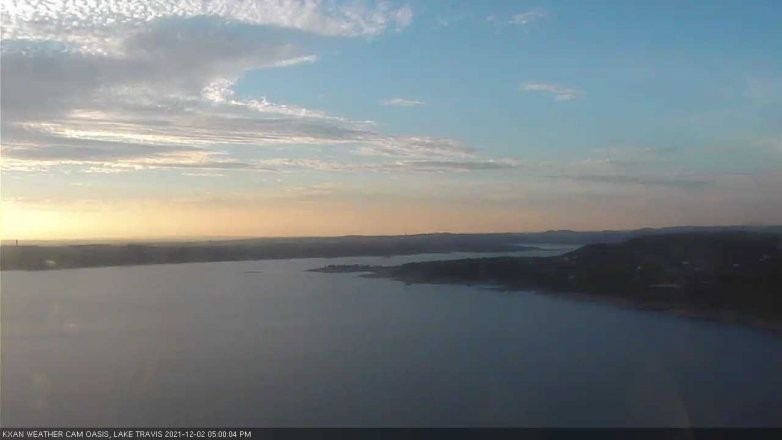 Lake Travis webcam, December 2, 2021 5:00 PM CT