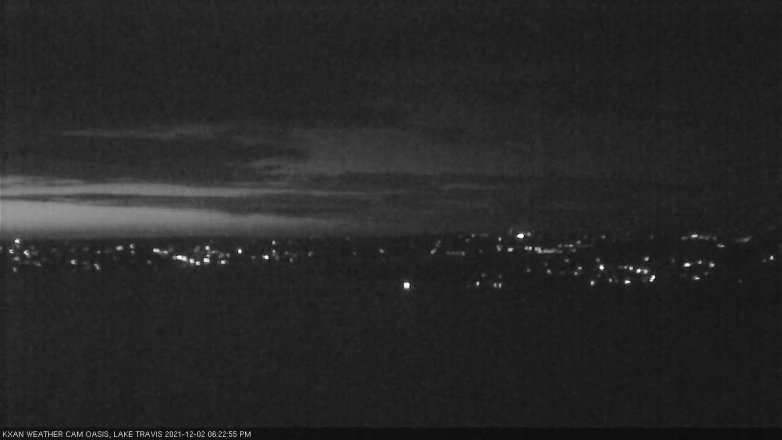 Lake Travis webcam, December 2, 2021 6:25 PM CT
