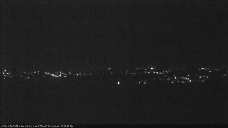 Lake Travis webcam, December 2, 2021 6:45 PM CT